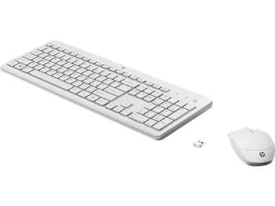 HP 230 Wireless Mouse+KB White (3L1F0AA)
