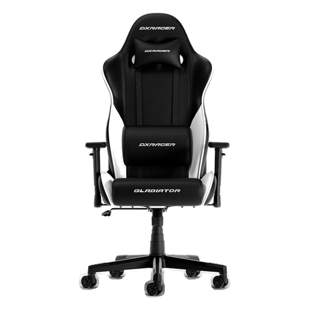 DXRacer Black and White Gladiator Chair