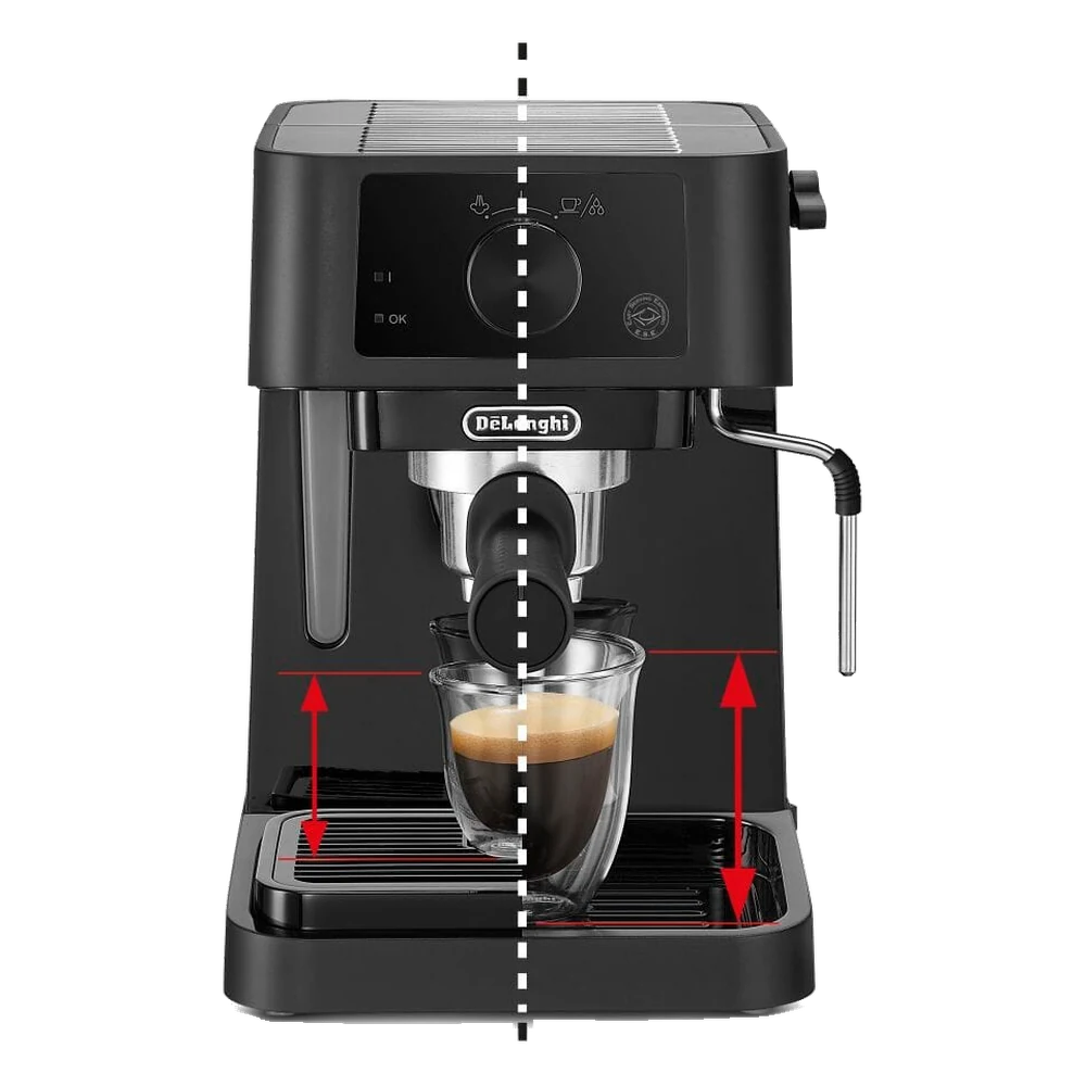 Кофеварка Рожковая DeLonghi EC235.BK / CR