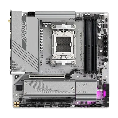 Материнская плата Gigabyte AMD AM5 B650M AORUS ELITE AX ICE DDR5