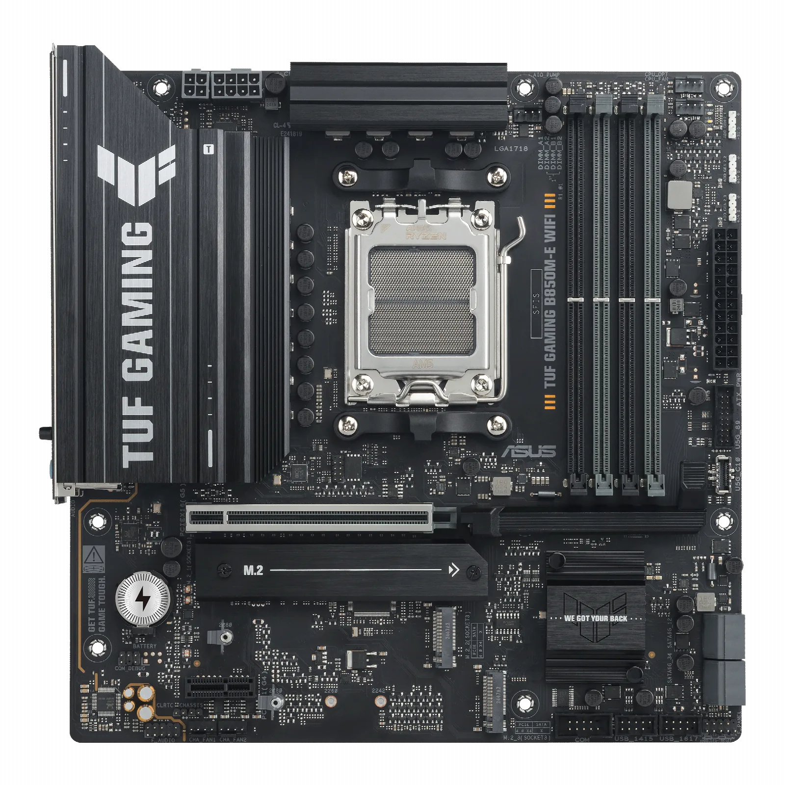 Материнская плата ASUS AMD AM5 TUF GAMING B850M-E WIFI DDR5