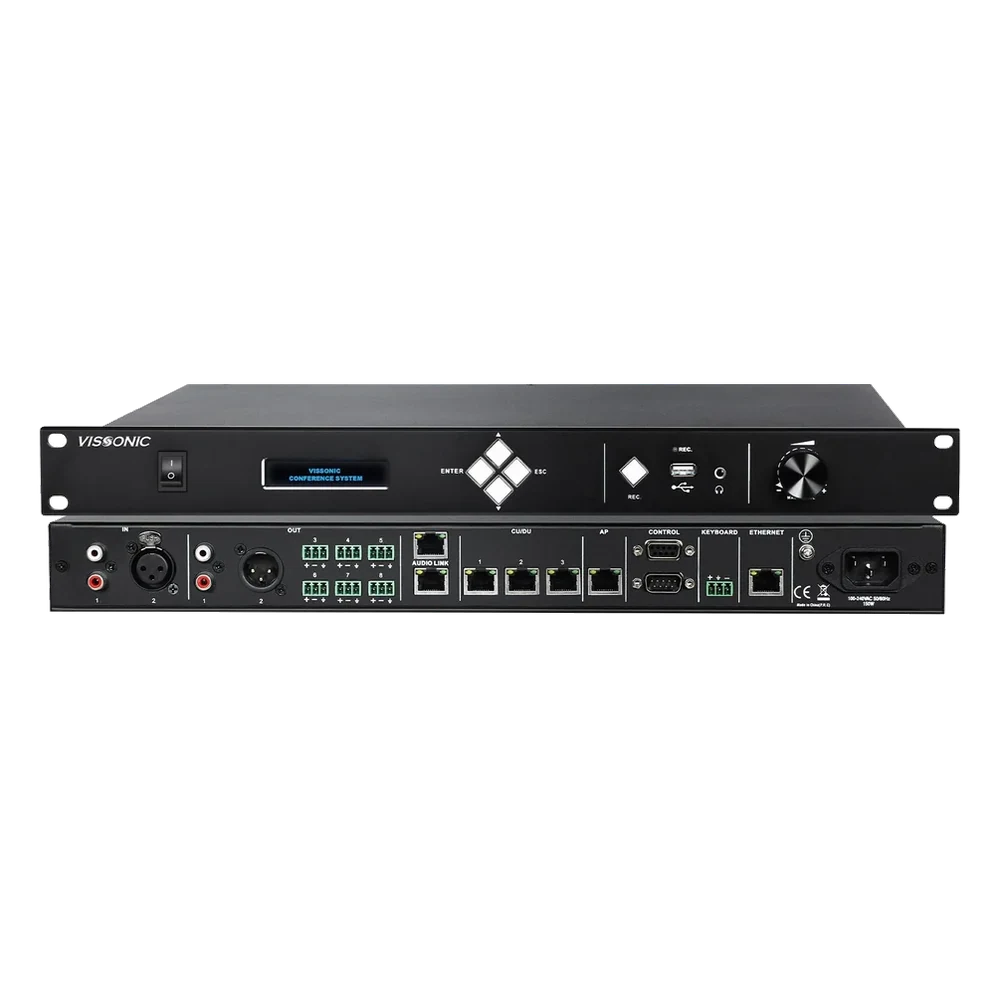 Vissonic VIS-DCP2000-D — центральный контроллер проводной конференц-системы