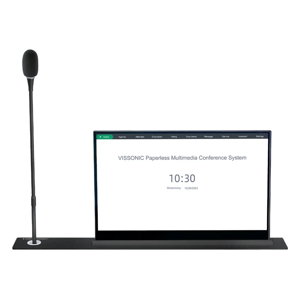 Vissonic VIS-17LSSCM — лифтовой дисплей со встроенным микрофоном