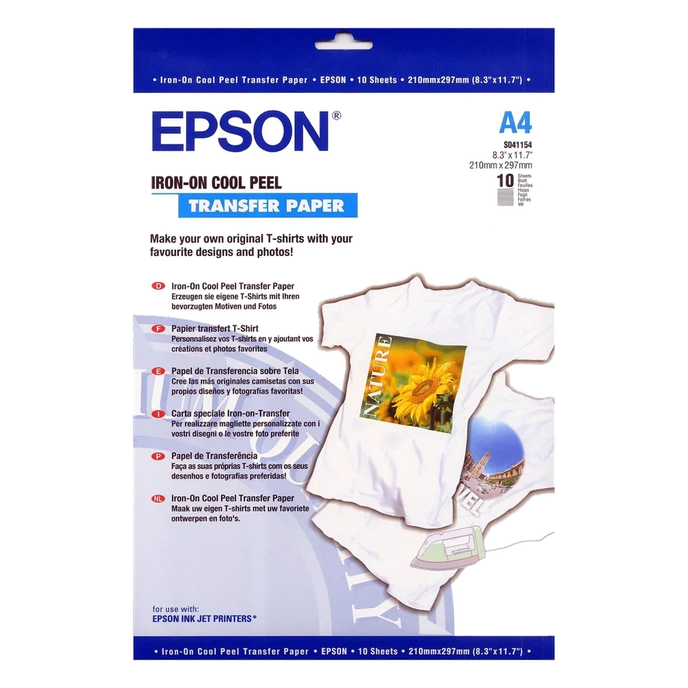 Epson C13S041154 — термотрансферная бумага для переноса утюгом