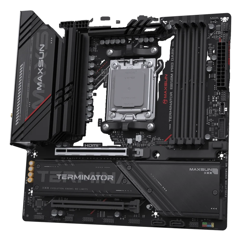 Материнская плата Maxsun AMD AM5 Terminator B850M PRO DARK WIFI DDR5
